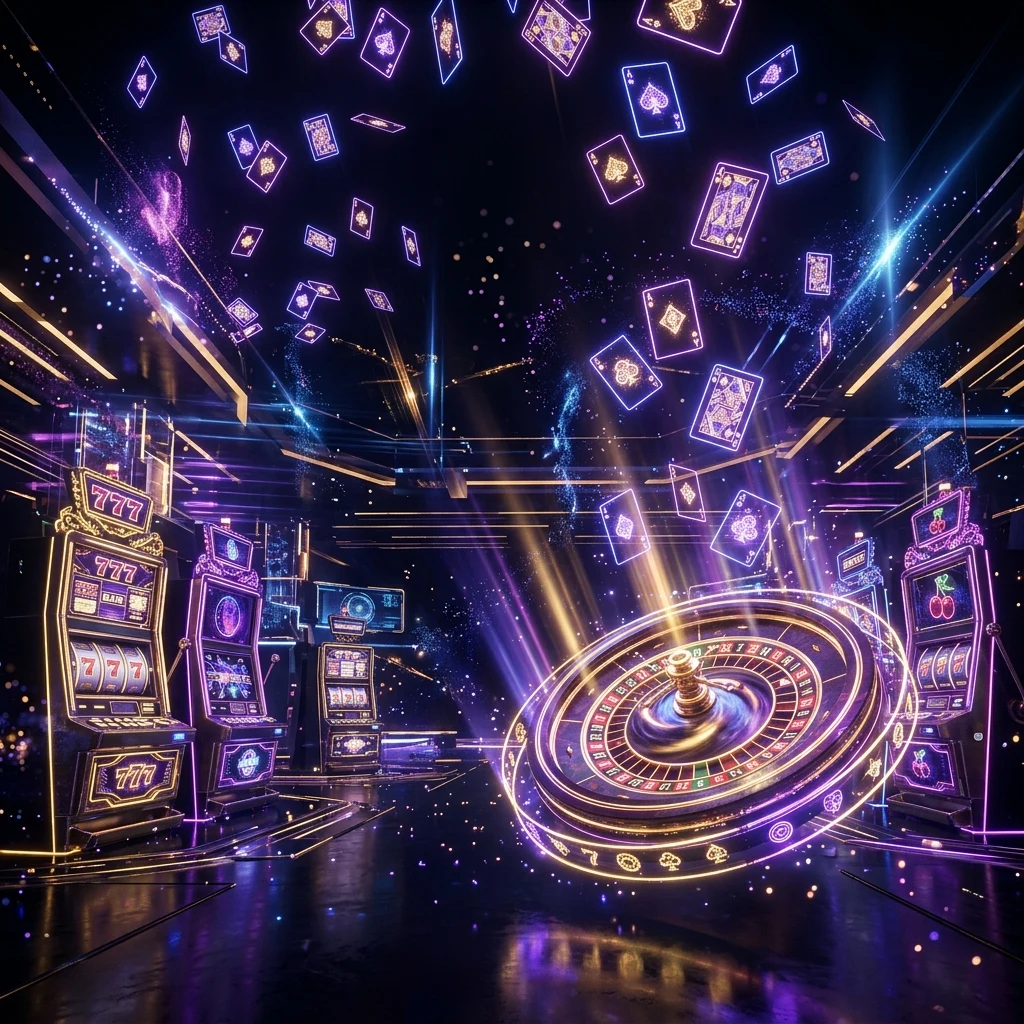 GR6 Metaverso – Arena de casino digital com slots, roleta e pôquer em ambiente virtual imersivo